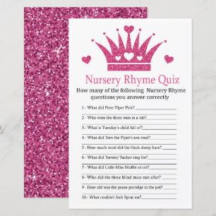 Lámina Juego de ducha de bebé Rhyme Prueba de enfermera d