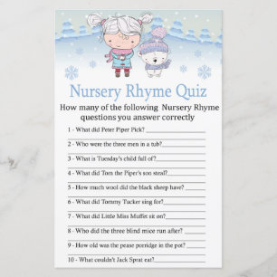 Lámina juego de ducha de bebé Rhyme Prueba de oso polar N