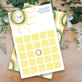 Lámina Juego de ducha de bebé soleado Bingo