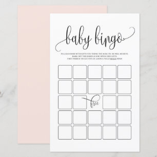 Lámina Juego de ducha de Bingo de Guión Negro