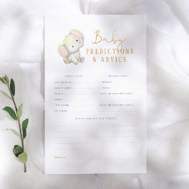 Lámina Juego de ducha de consejos y predicciones para beb