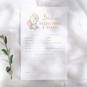 Lámina Juego de ducha de consejos y predicciones para beb