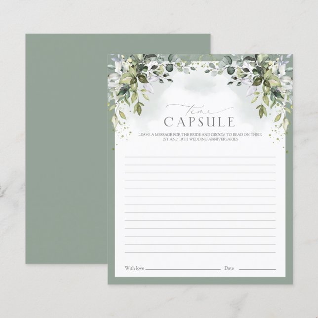 Lámina Juego de ducha de eucalipto azul turbio de la cáps (Anverso / Reverso)