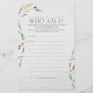 Lámina Juego de ducha de flores silvestres