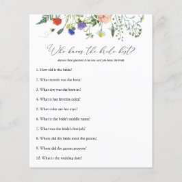 Lámina Juego de ducha de flores silvestres que conoce a l