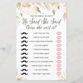 Lámina Juego de ducha de novia