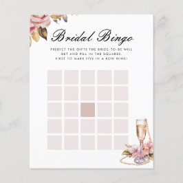 Lámina Juego de ducha de novia Bingo Pearls Prosecco