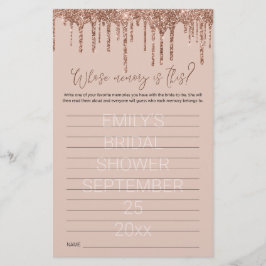 Lámina Juego de ducha de novia cuyo Rosa de memoria Purpu