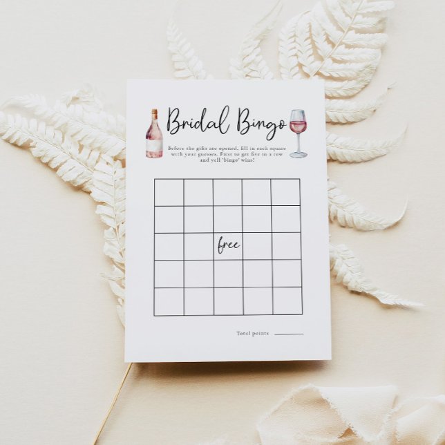 Lámina Juego de ducha de novia de bingo rosa (Subido por el creador)