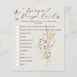 Lámina Juego de ducha de novia elegante y rústica con flo