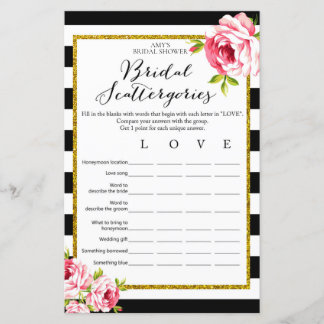 Lámina Juego de ducha de novia - Escatergorias de novia