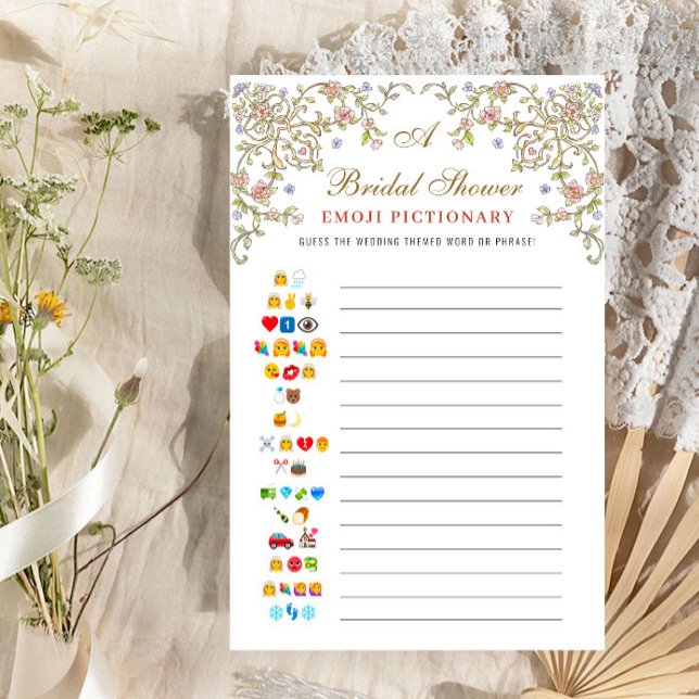 Lámina Juego de ducha de novia floral de Grace Ornate en  (Subido por el creador)