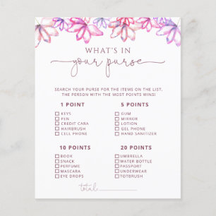 Lámina Juego de ducha de novia floral rosa