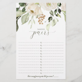 Lámina Juego de ducha de novia Parejas famosas - Parejas