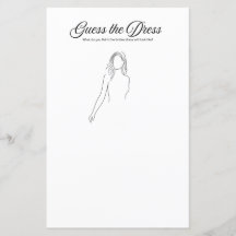 Juego de ducha de novias: Adivinen el vestido