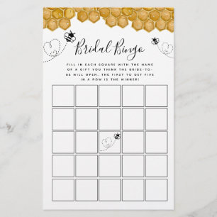 Lámina Juego de ducha de novias de Bingo