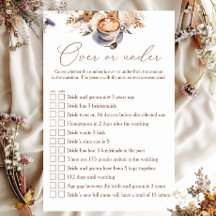 Juego De Ducha De Novias Para Café O Bajo