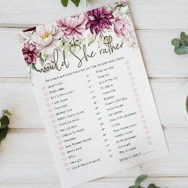 Lámina Juego De Ducha De Novias Prefiere Que Peonies Pink