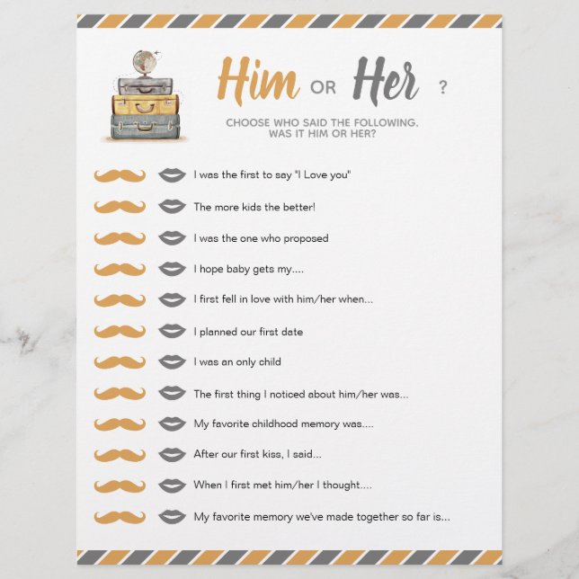 Lámina Juego de ducha de tema de viaje (Anverso)