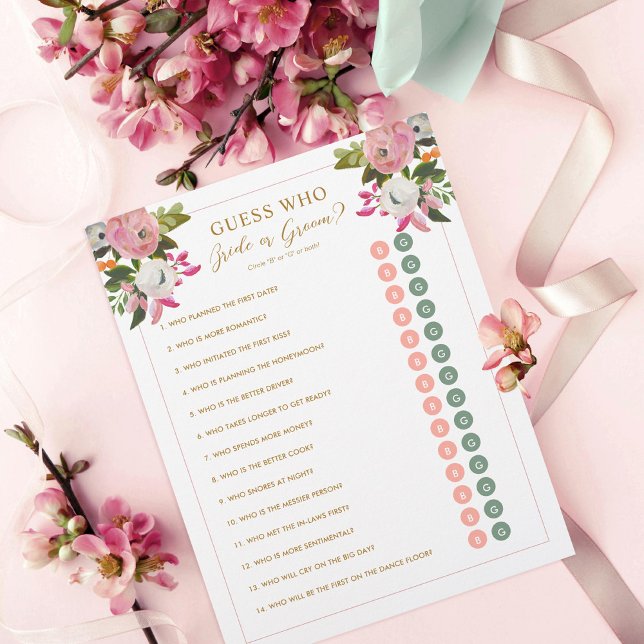 Lámina Juego de ducha editable Pink Floral Briom Groom Y/ (Subido por el creador)
