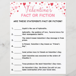 Lámina Juego De el día de San Valentín O Ficción