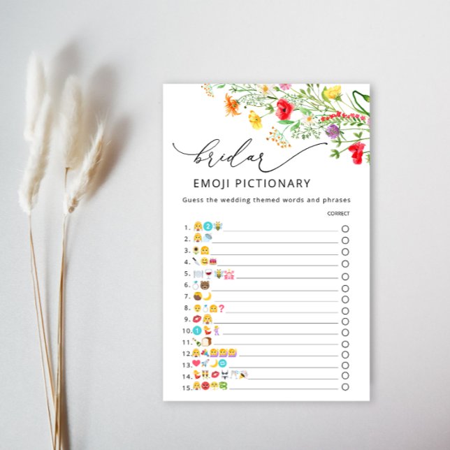 Lámina Juego de emoji de ducha con flores silvestres acuá (Subido por el creador)