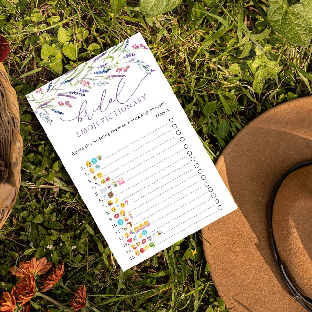 Lámina Juego de Emoji de Lavender con flores moradas (Subido por el creador)