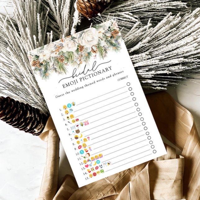 Lámina Juego de Emoji de novias Evergreen para invierno (Subido por el creador)