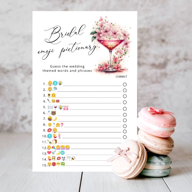 Lámina Juego de Emoji de Petales y Prosecco Flora Rosa (Subido por el creador)