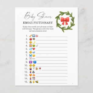 Lámina Juego de emoji para bebés de invierno