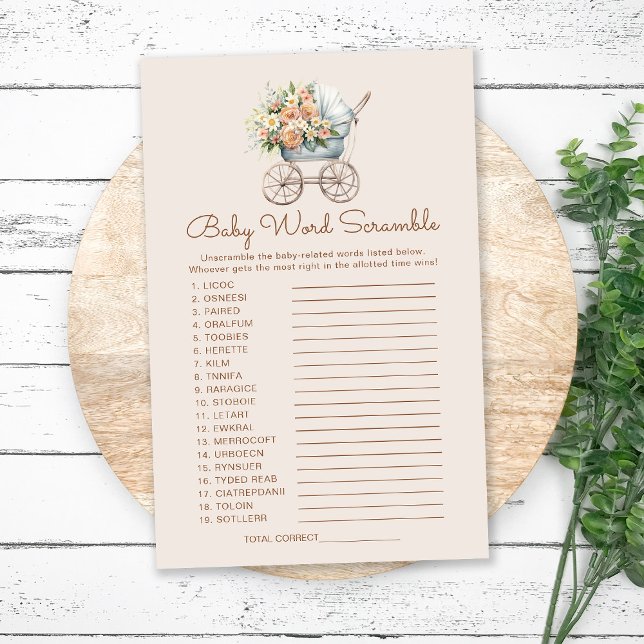 Lámina Juego de escramble de palabras para portador de be (Subido por el creador)