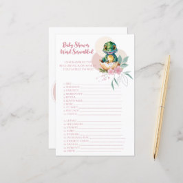 Lámina Juego de estribillo de palabras florales de bebe