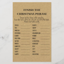 Lámina Juego de Fiesta de Navidades Rústicos de Familia I