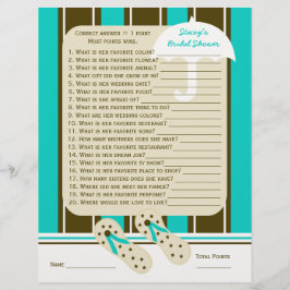 Lámina Juego de Fiesta de novia o ducha de boda