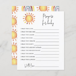 Lámina Juego de Fiesta Sunshine | Oraciones para el bebé