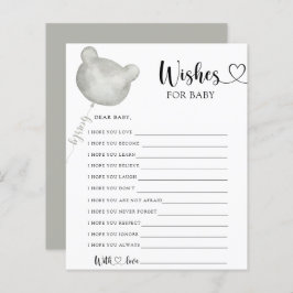 Lámina Juego de Fiesta Teddy Bear | deseos de bebé