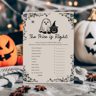 Lámina Juego de Halloween Gótico Vintage El Precio es Cor