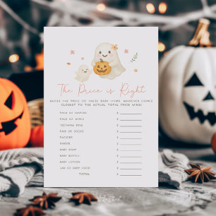 Lámina Juego de Halloween Pink Little Boo The Price Is Ri