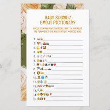 Juego de imágenes de Emoji de Baby Shower
