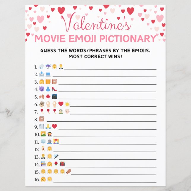 Lámina Juego de imágenes de Emoji de película el día de S (Anverso)