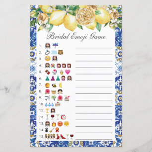 Lámina Juego de imágenes de la ducha nupcial floral de li