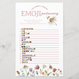 Lámina Juego de imágenes de la Emoji Baby Shower de Wildf