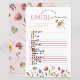 Lámina Juego de imágenes de la Emoji Baby Shower de Wildf