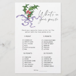 Lámina Juego de invierno qué hay en tu bolso