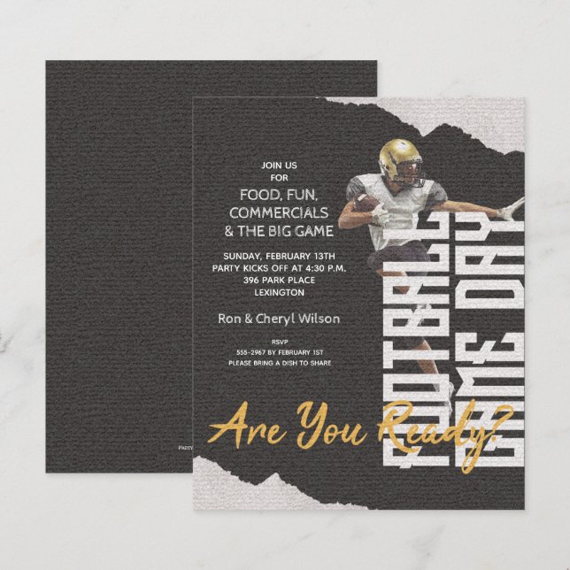 Lámina Juego de jugador de fútbol de presupuesto Día de j (Anverso / Reverso)