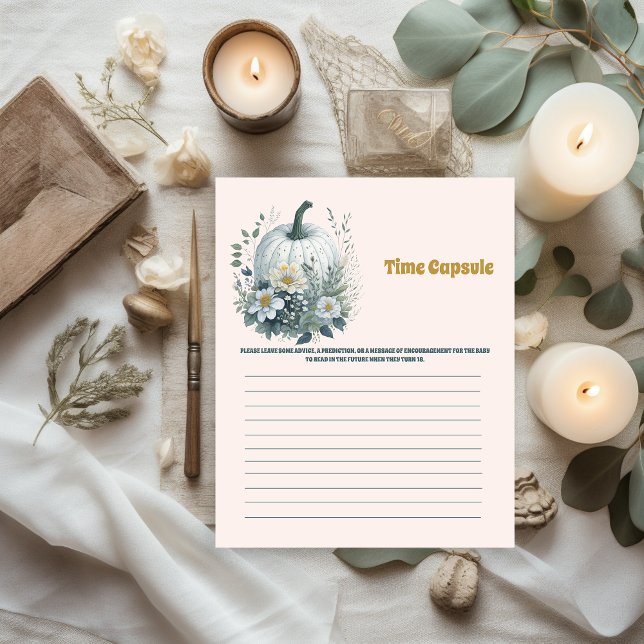 Lámina Juego de la cápsula del tiempo para baby shower (Subido por el creador)