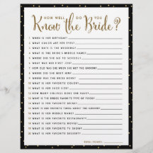 Juego de la Ducha | ¿Cuánto conoces a la Novia