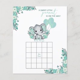 Lámina Juego de la ducha para bebé elefante neutral
