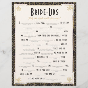 Lámina Juego de Libros de Novias estilo Art Deco