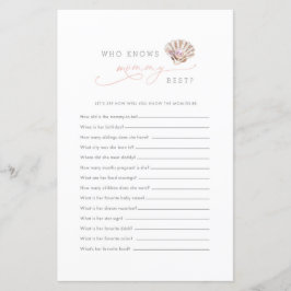 Lámina Juego de Little Pearl Under Sea Quién Conoce Mejor